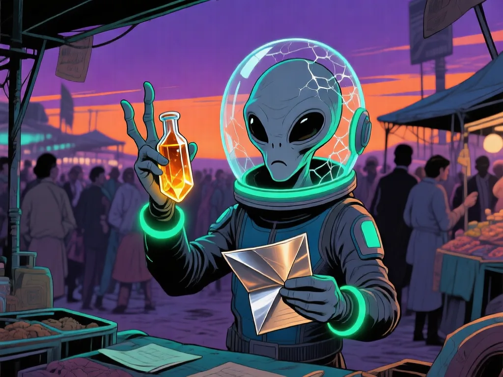 alien at earth market
